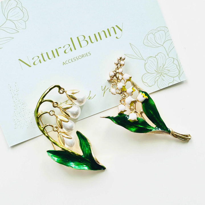 Lily Of The Valley Dangling Flower Brooch