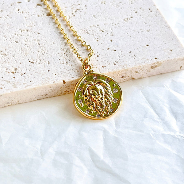 Lion Star Pendant Necklace - Natural Bunny Accessories