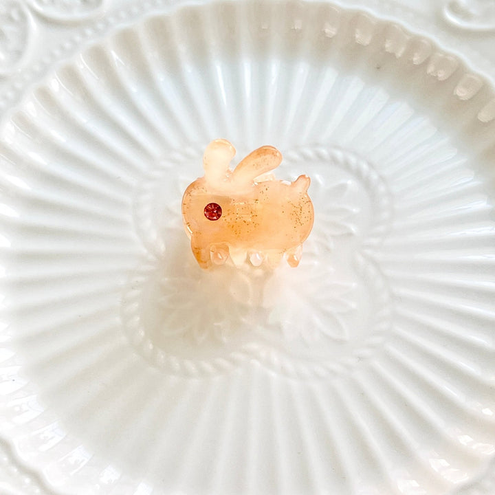 Mini Bunny Hair Claw Clip - Natural Bunny Accessories