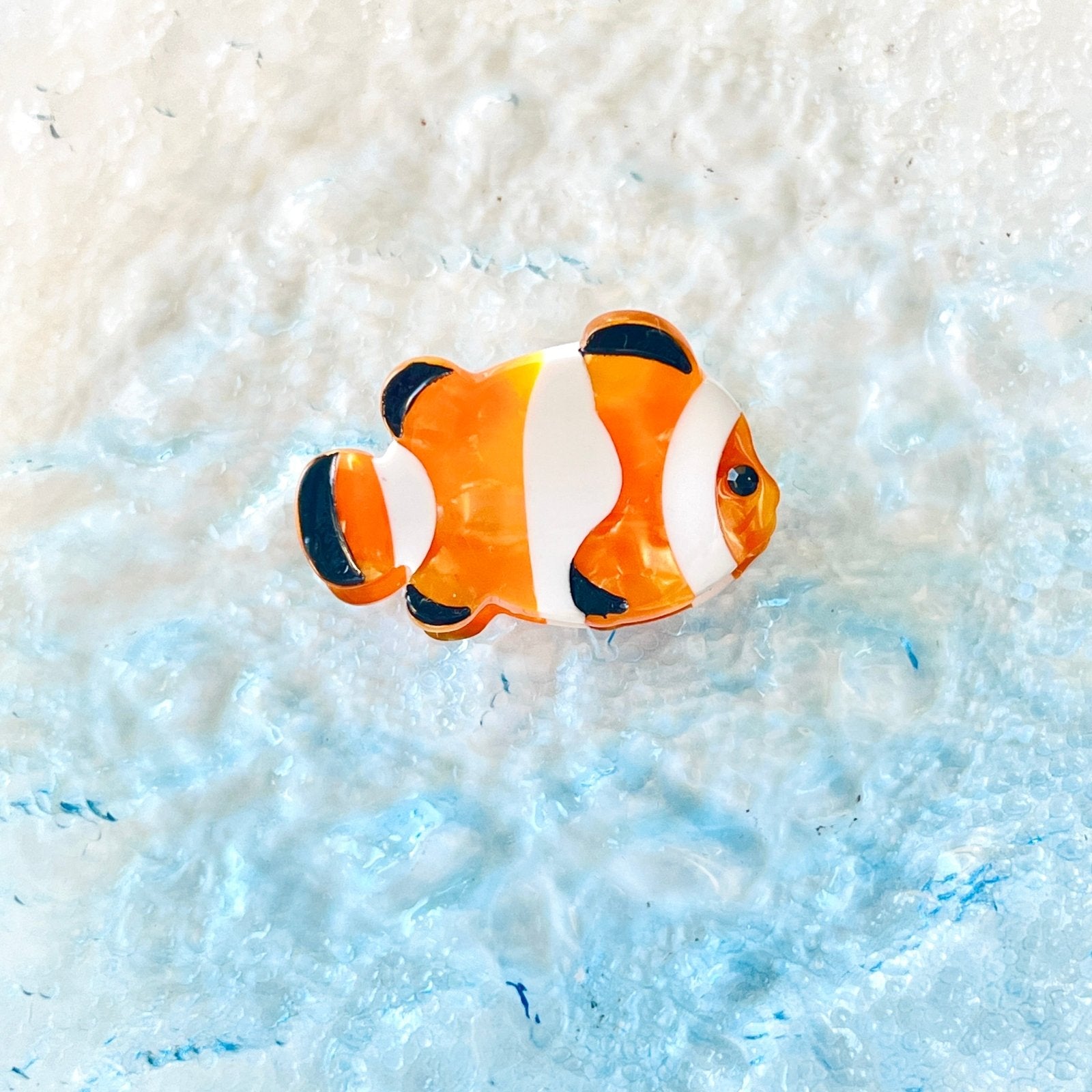 Mini Ocean Fish Clownfish / Orca Hair Claw Clip – Natural Bunny Accessories