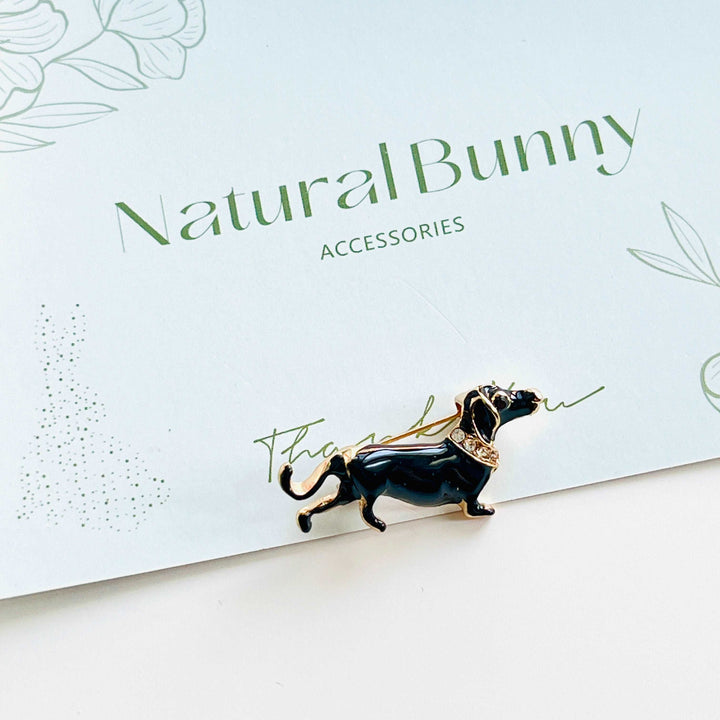 Miniature Dachshund Dog Brooch