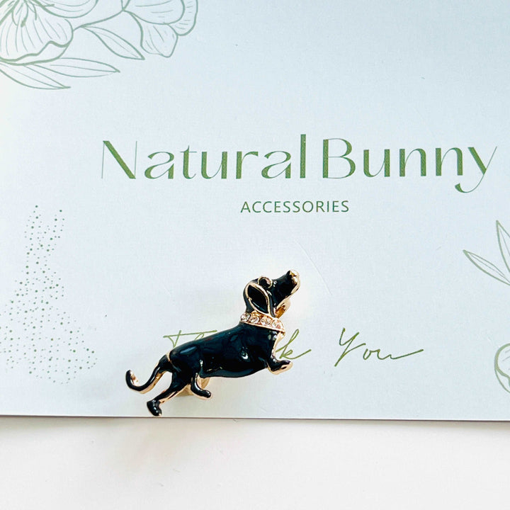 Miniature Dachshund Dog Brooch