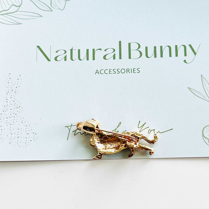 Miniature Dachshund Dog Brooch