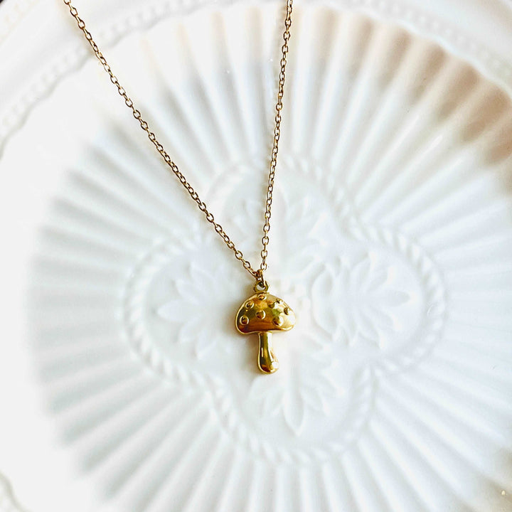 Mushroom Pendant Necklace