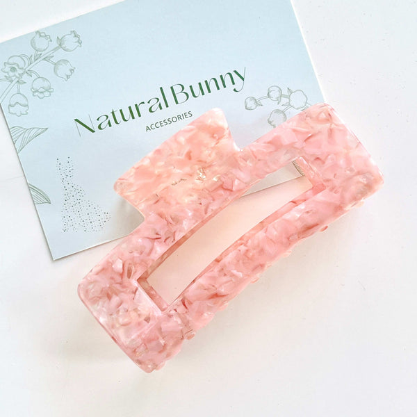 Pink Cherry Blossom Hair Claw Clip