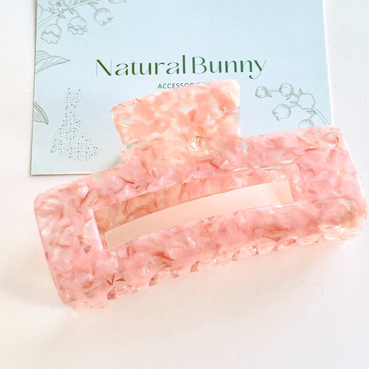 Pink Cherry Blossom Hair Claw Clip