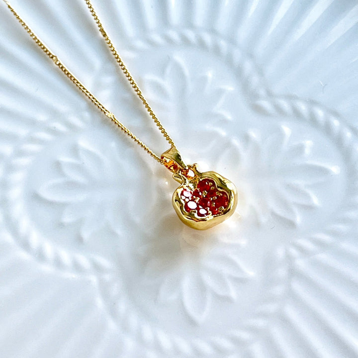 Pomegranate Pendant Necklace - Natural Bunny Accessories