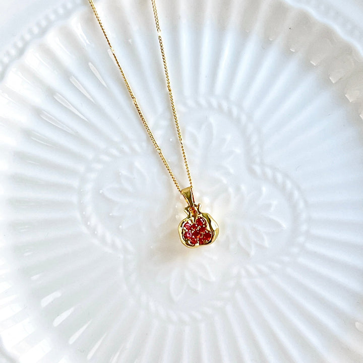 Pomegranate Pendant Necklace - Natural Bunny Accessories