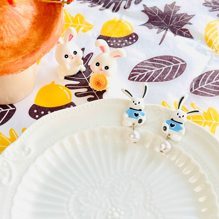 Rabbit In Sweatshirt Earrings