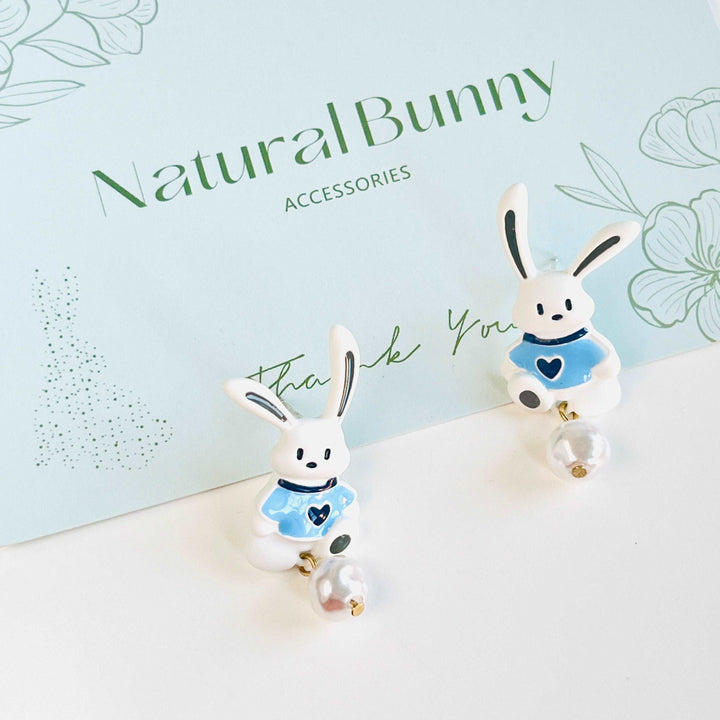 Rabbit In Sweatshirt Earrings