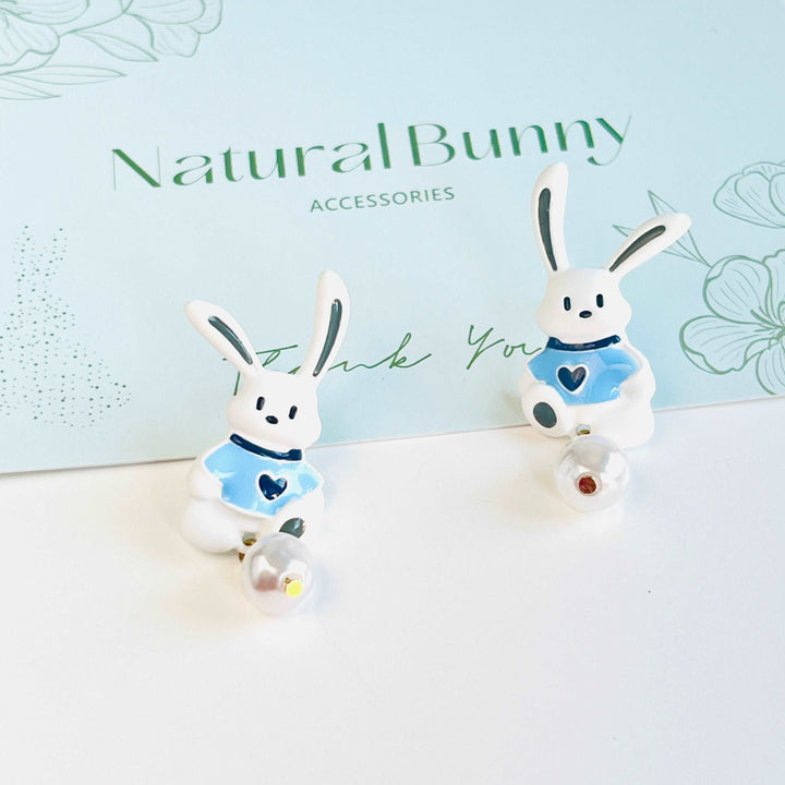Rabbit In Sweatshirt Earrings