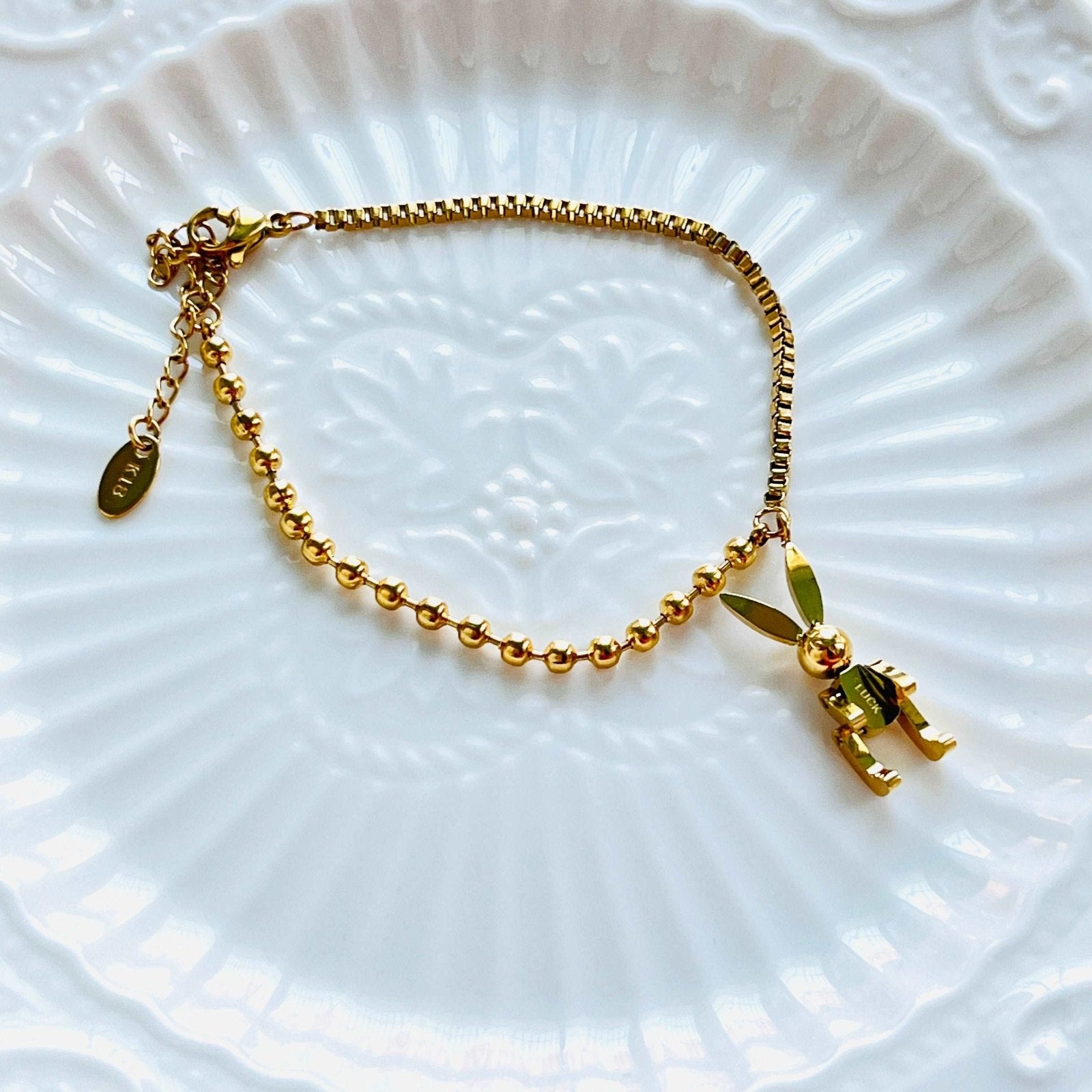 Rabbit Robot Pendant Bracelet – Natural Bunny Accessories