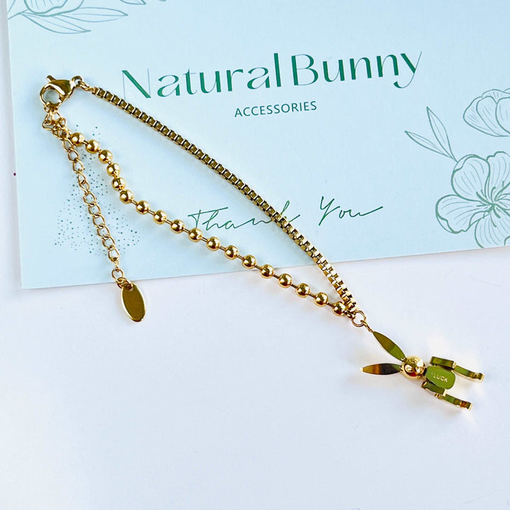 Rabbit Robot Pendant Bracelet
