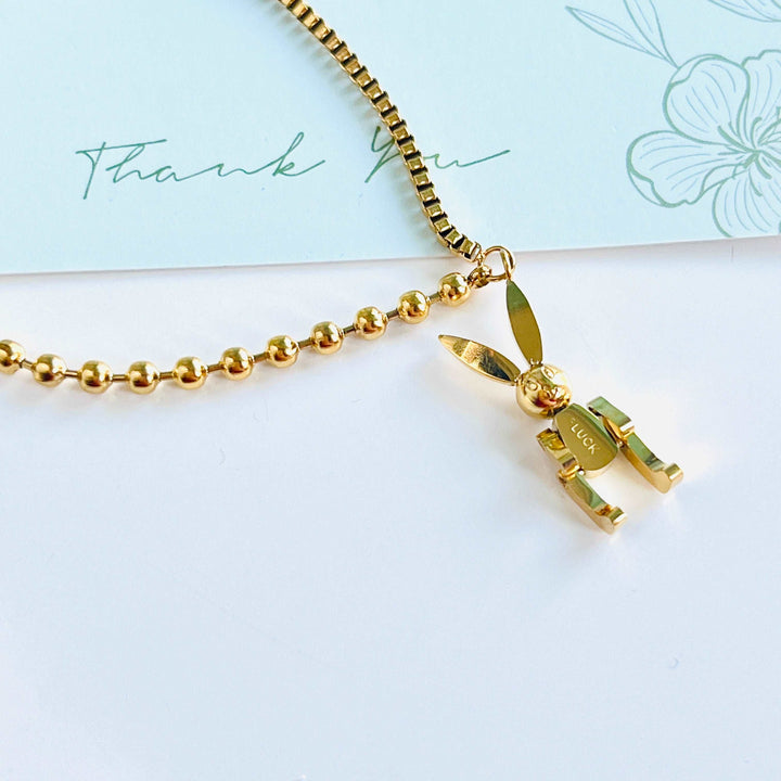 Rabbit Robot Pendant Bracelet