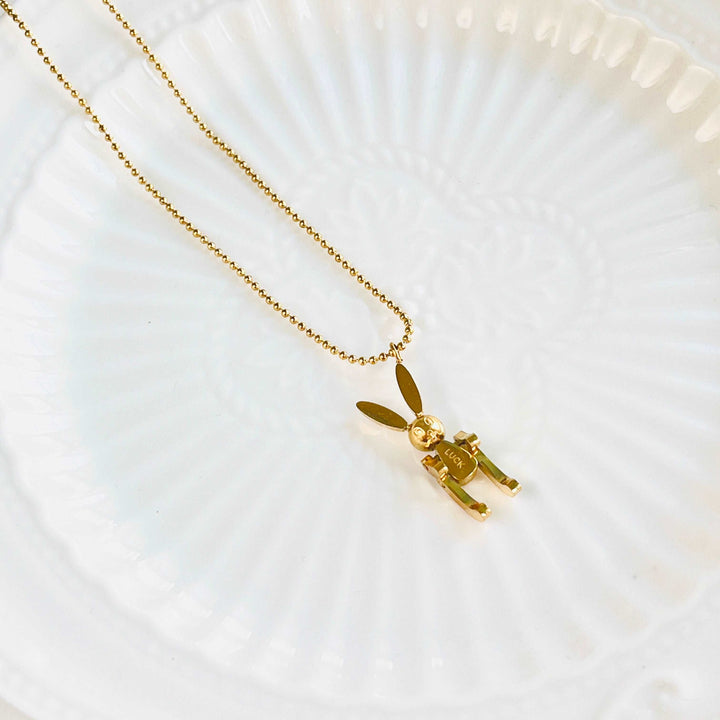 Rabbit Robot Pendant Necklace