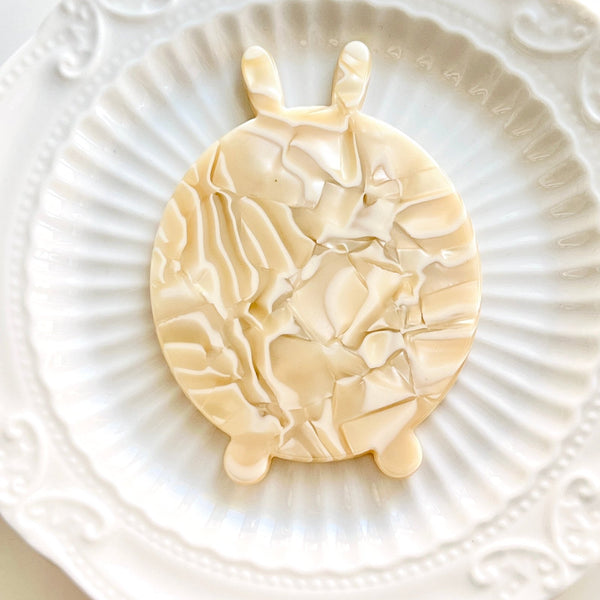 Rabbit Shaped Pocket Mirror - Natural Bunny Accessories
