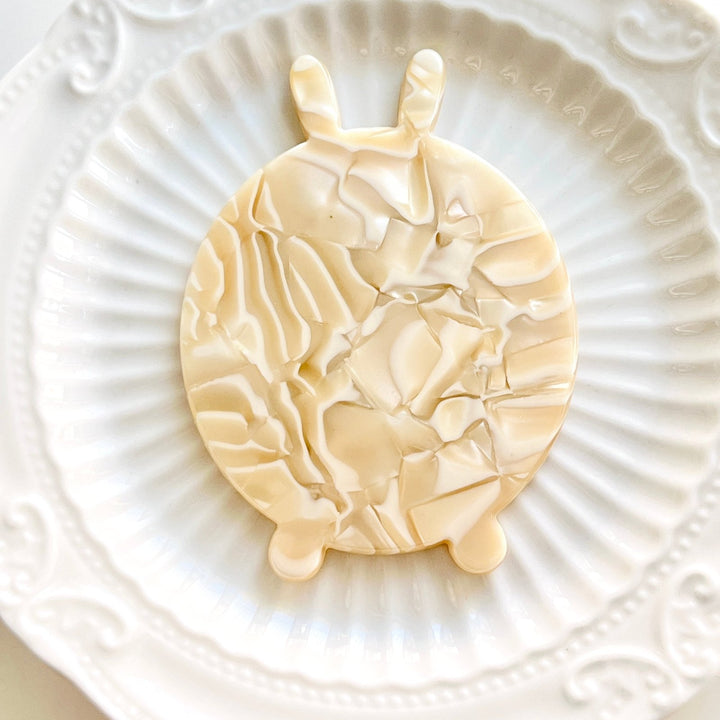 Rabbit Shaped Pocket Mirror - Natural Bunny Accessories