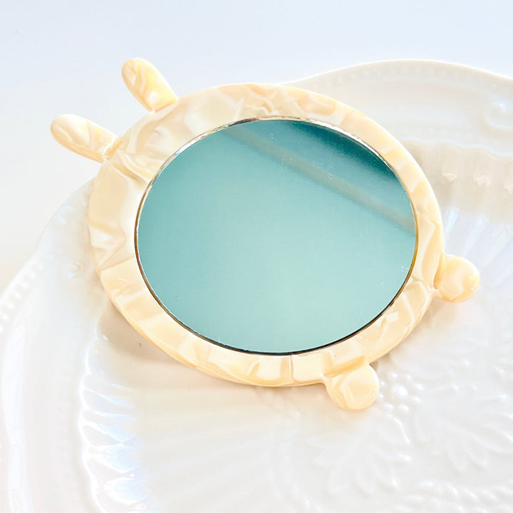Rabbit Shaped Pocket Mirror - Natural Bunny Accessories