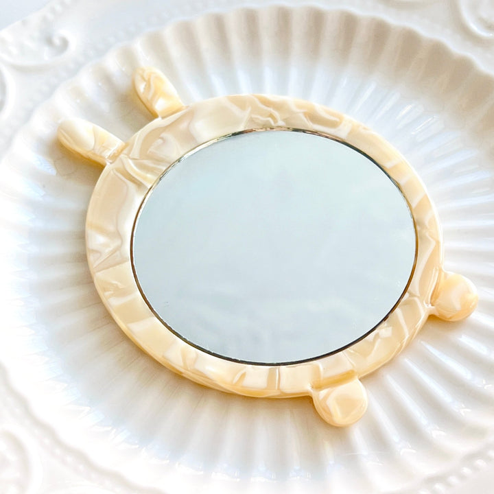 Rabbit Shaped Pocket Mirror - Natural Bunny Accessories