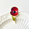 Remembrance Poppy Flower Brooch