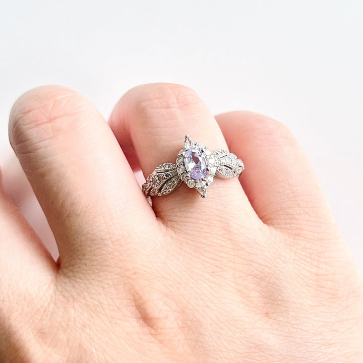 Retro Lavender Adjustable Ring - Natural Bunny Accessories