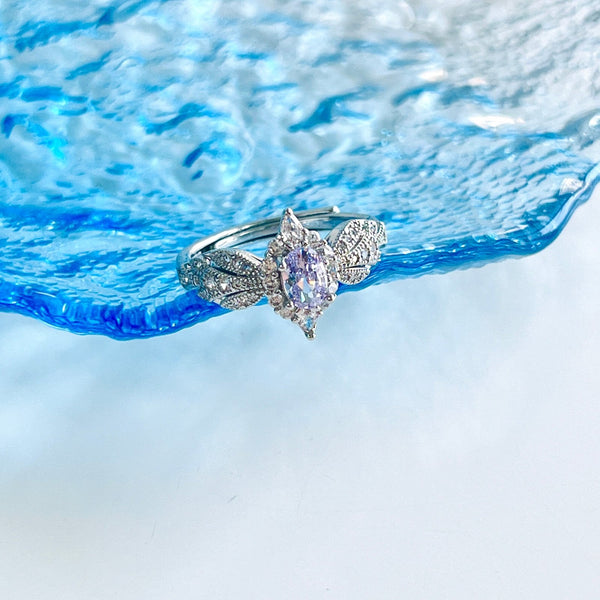 Retro Lavender Adjustable Ring - Natural Bunny Accessories