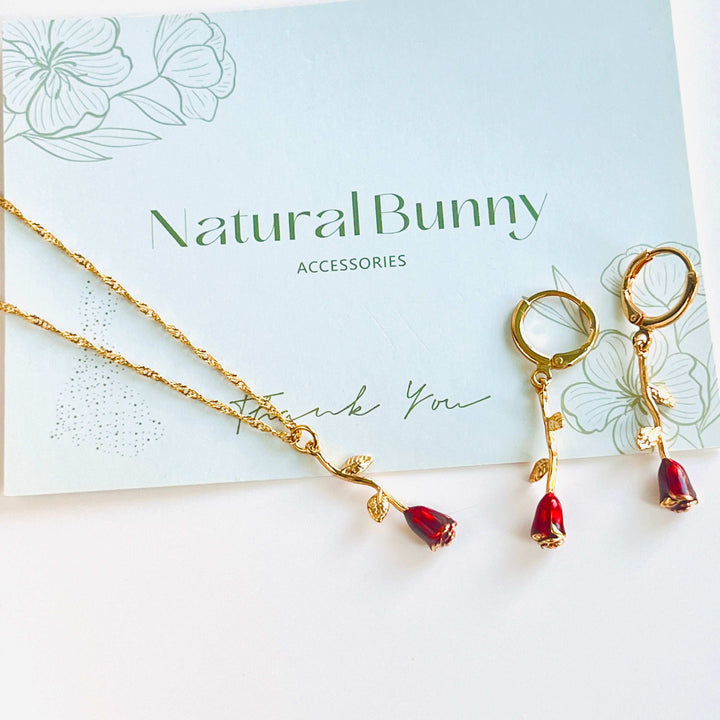 Rose Drop Earrings