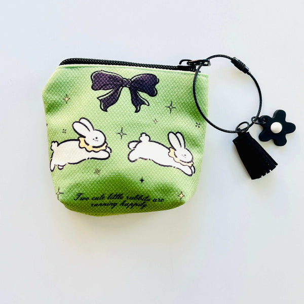 Running Rabbit Mini Pouch | Coin Purse | Earbuds Case
