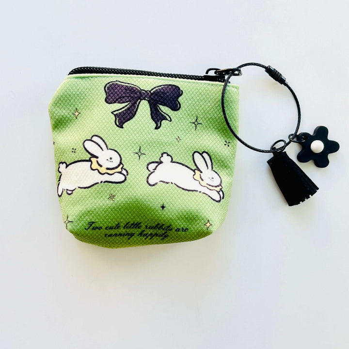 Running Rabbit Mini Pouch | Coin Purse | Earbuds Case