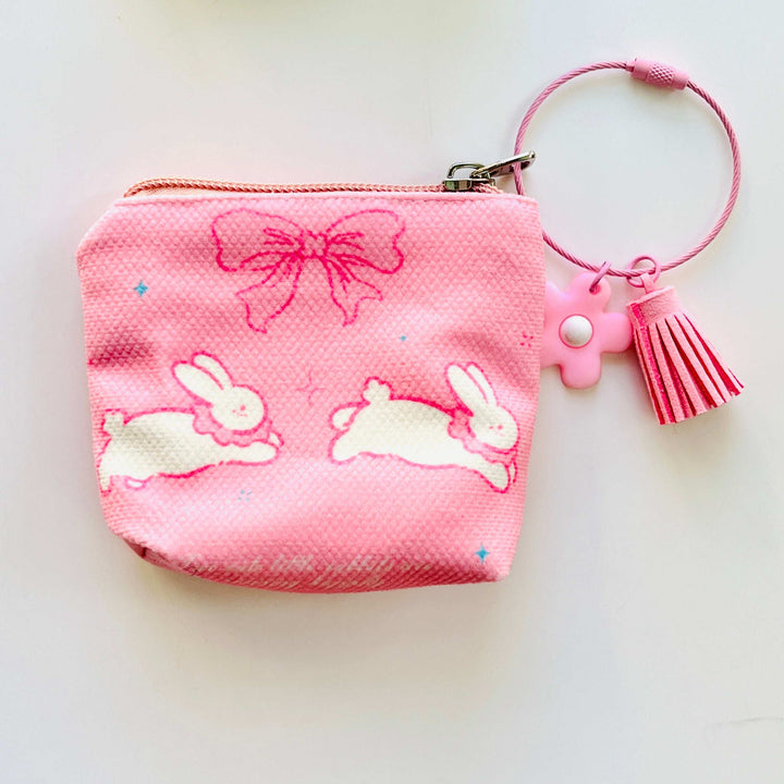Running Rabbit Mini Pouch | Coin Purse | Earbuds Case