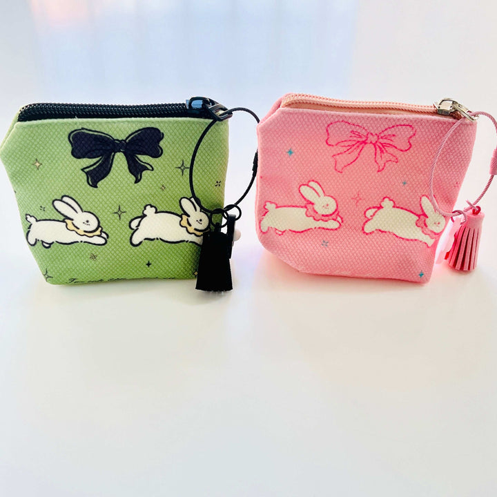 Running Rabbit Mini Pouch | Coin Purse | Earbuds Case