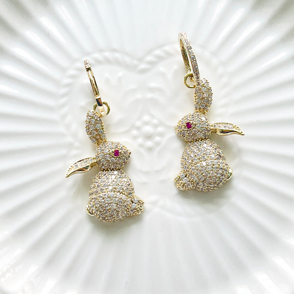 Shining Rabbit Drop Earrings