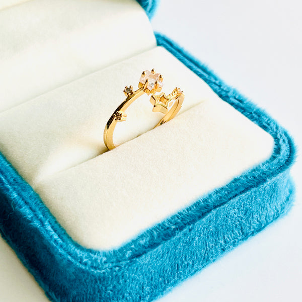 Shiny Stars Open Ring