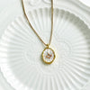 Star Pattern Shell Pendant Necklace