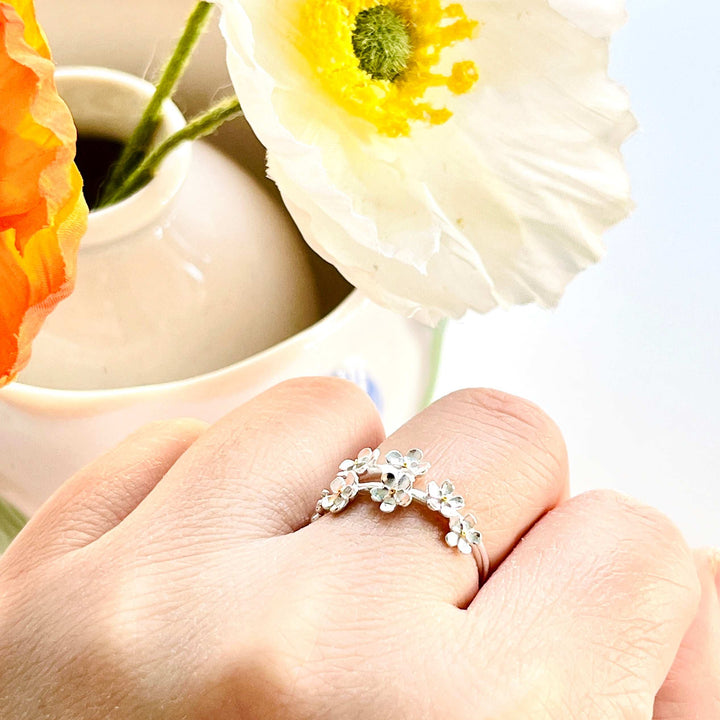 Sterling Silver Forget-me-not Ring