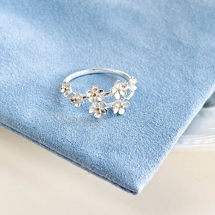 Sterling Silver Forget-me-not Ring