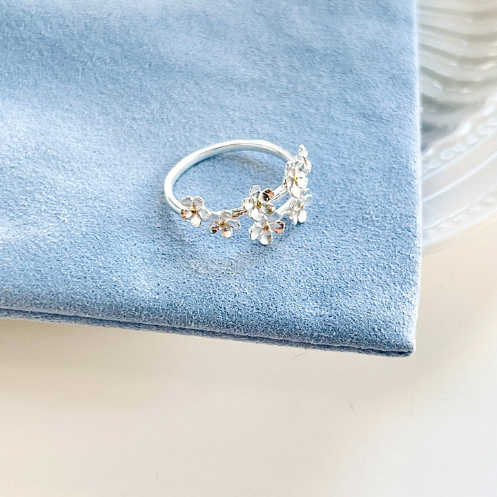 Sterling Silver Forget-me-not Ring