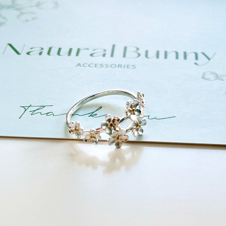 Sterling Silver Forget-me-not Ring