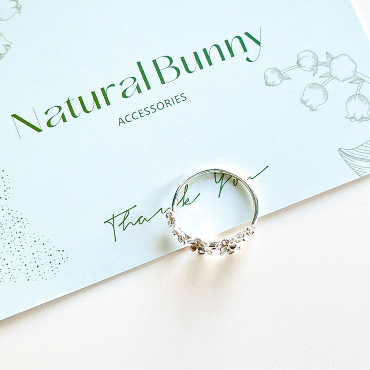 Sterling Silver Forget-me-not Ring