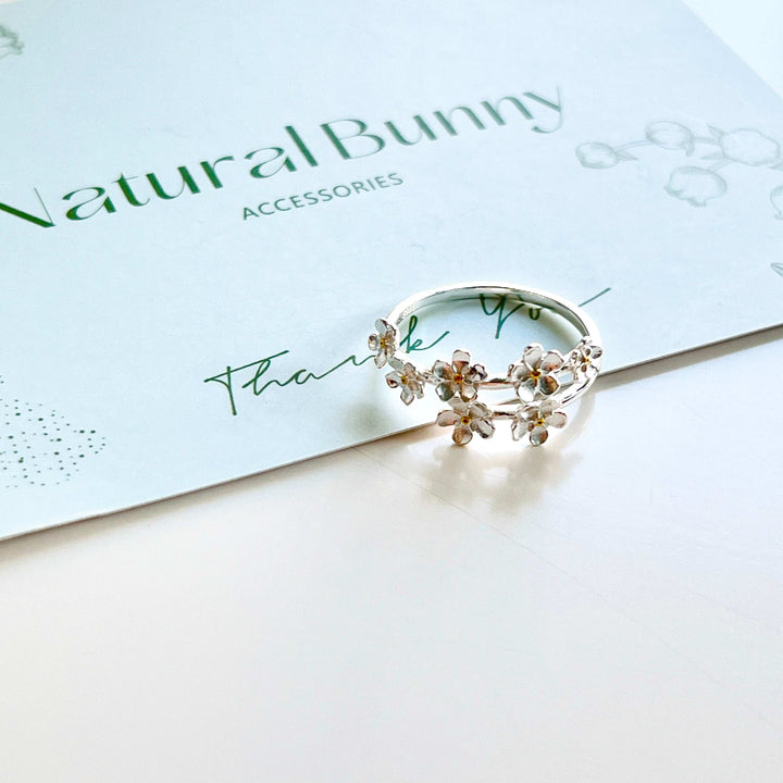 Sterling Silver Forget-me-not Ring