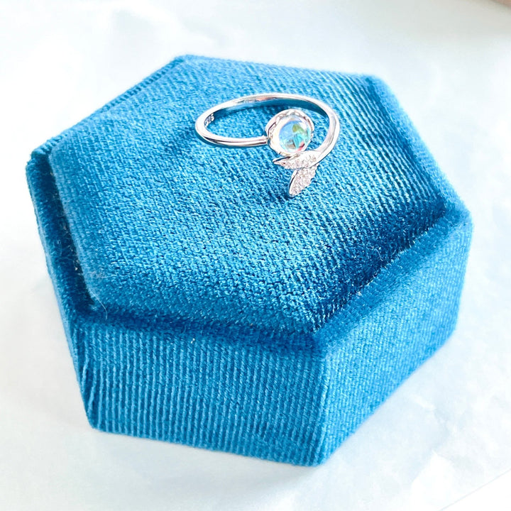 Sterling Silver Mermaid Tail Open Ring - Natural Bunny Accessories