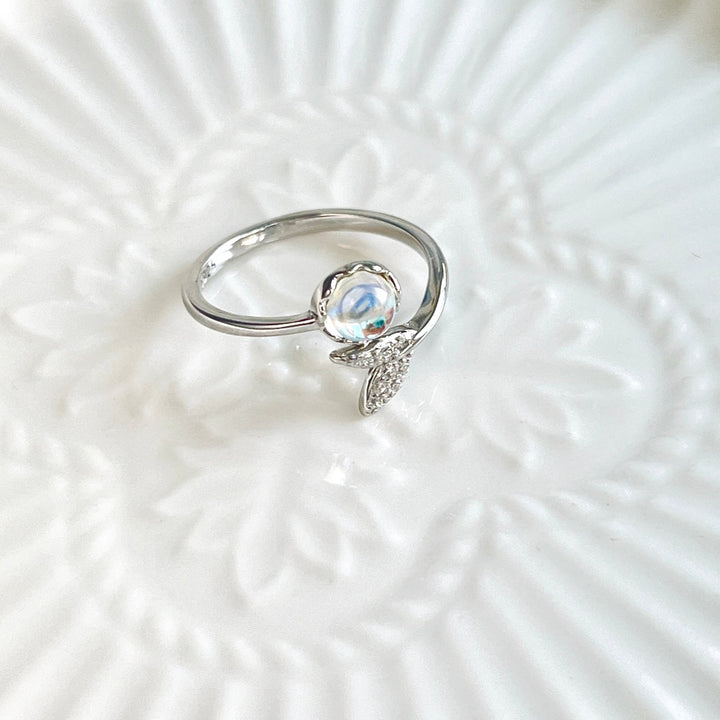 Sterling Silver Mermaid Tail Open Ring - Natural Bunny Accessories