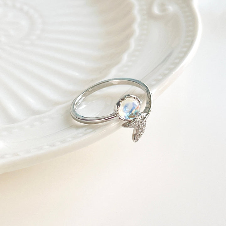 Sterling Silver Mermaid Tail Open Ring - Natural Bunny Accessories