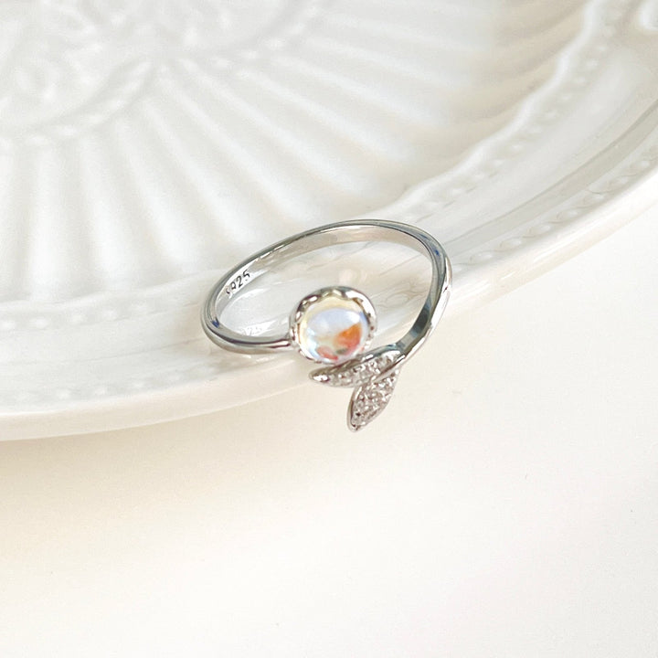 Sterling Silver Mermaid Tail Open Ring - Natural Bunny Accessories
