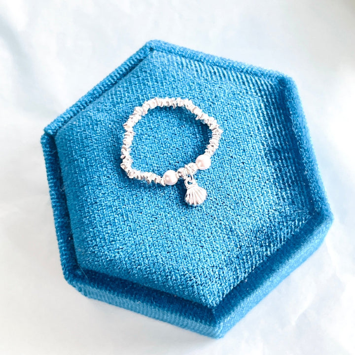 Sterling Silver Starfish Ring | Shell Ring - Natural Bunny Accessories