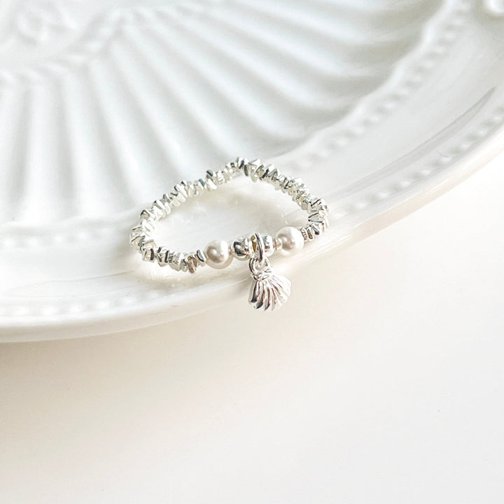 Sterling Silver Starfish Ring | Shell Ring - Natural Bunny Accessories