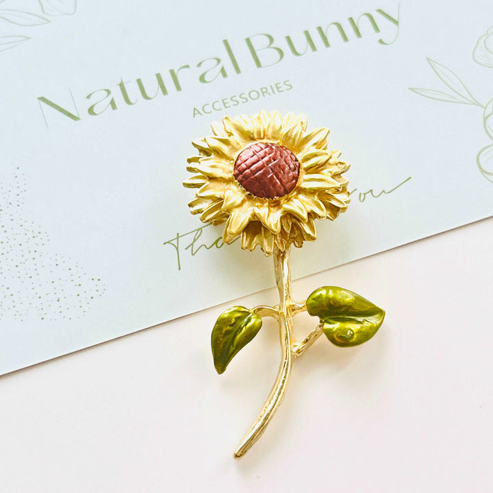 Summer Sunflower Brooch