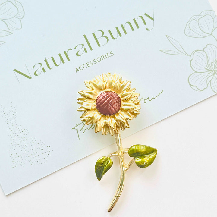 Summer Sunflower Brooch