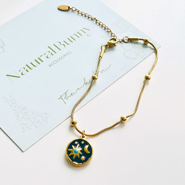 Sun Moon Charm Bracelet