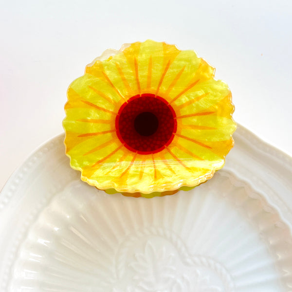 Sunflower Hair Claw Clip